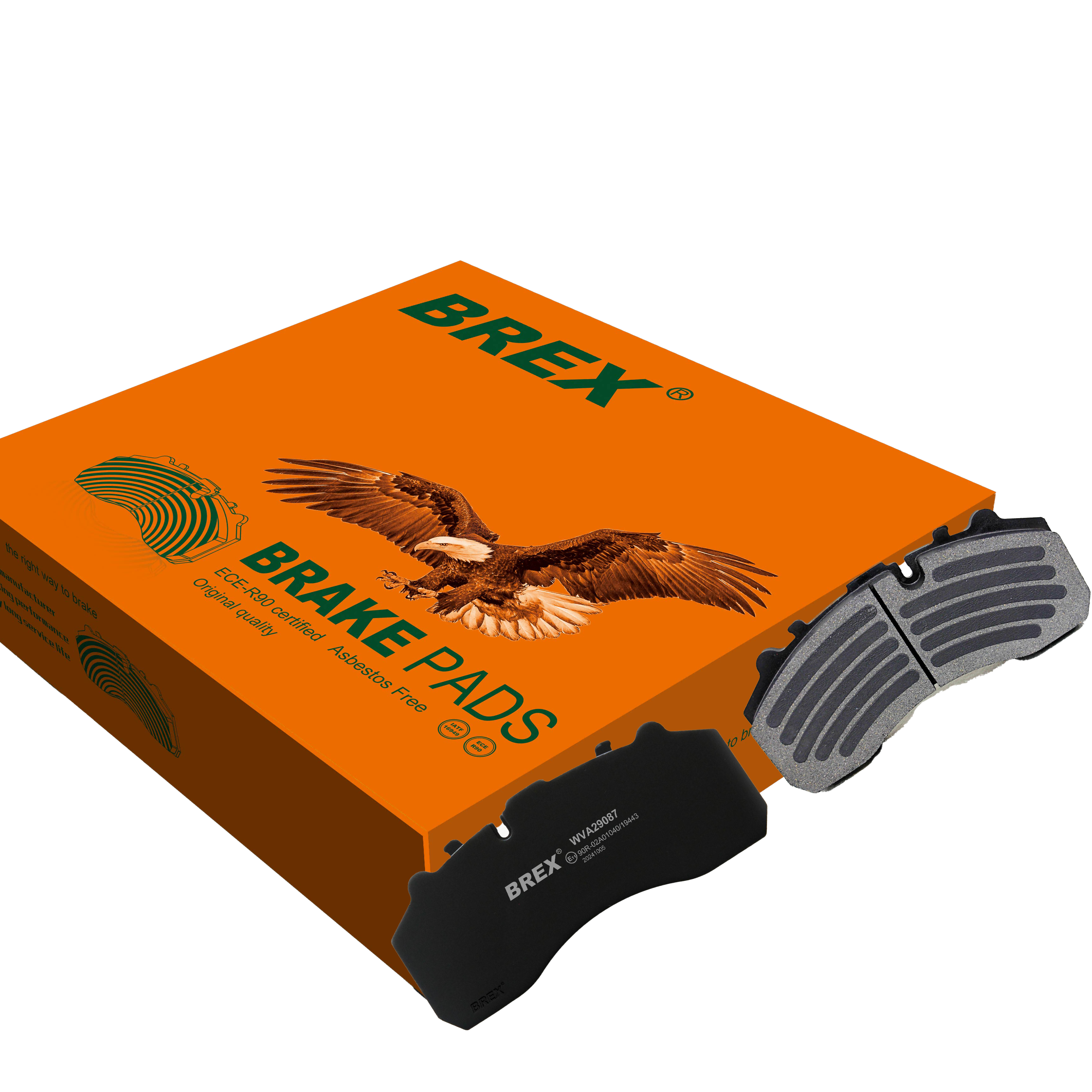 WVA29087 High-Efficiency Brake Shoe Repair Kit Truck Brake Pad Brands BREX Brake Pads for Truck Commercial
